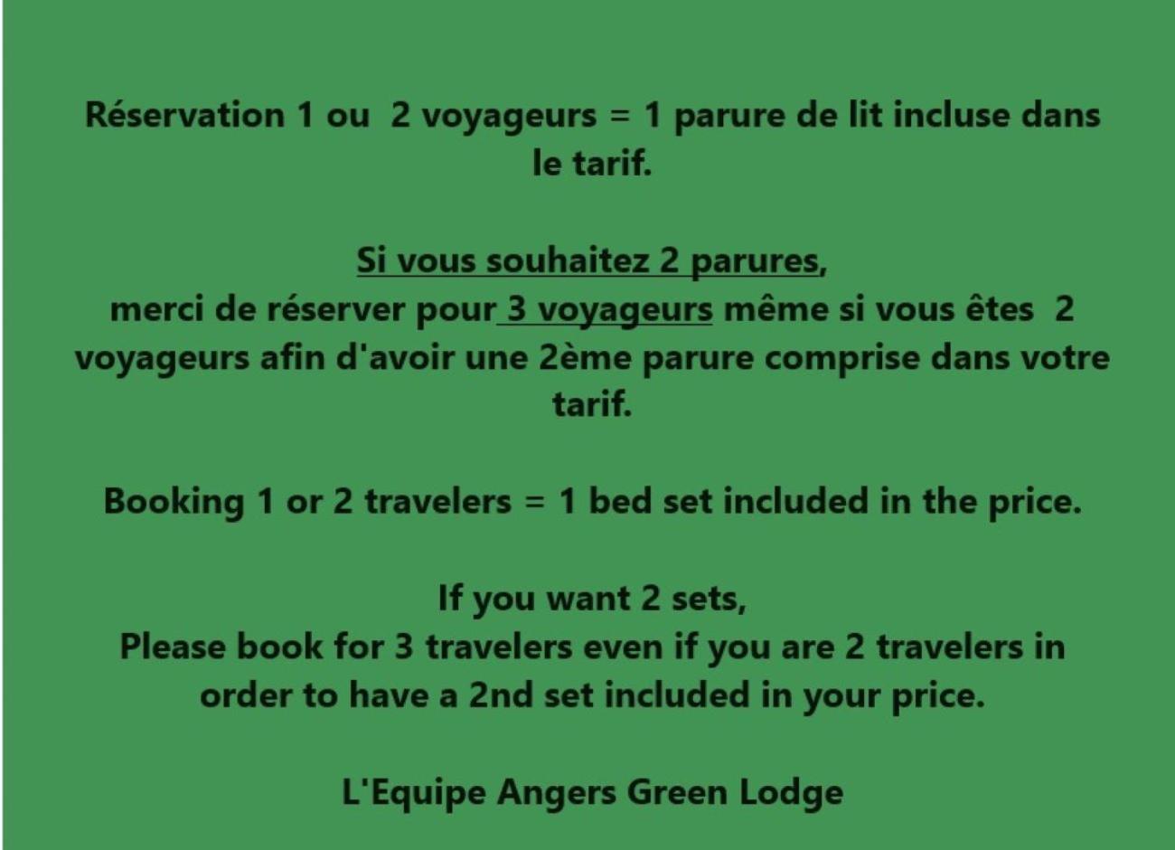 Angers Green Lodge Exterior foto